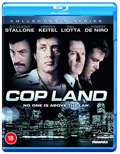 “Cop Land” Blu-ray cover featuring Sylvester Stallone, Harvey Keitel, and Robert De Niro.