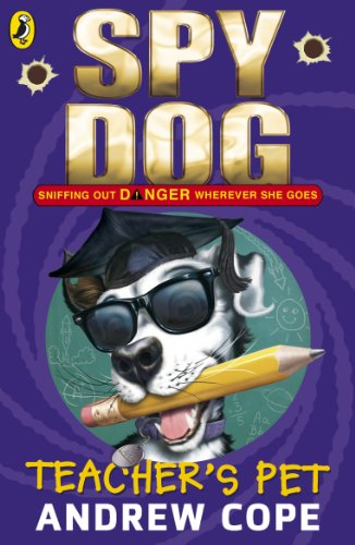 Book cover: a dog wearing sunglasses and a graduation cap, holding a pencil.