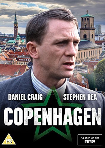 DVD cover for "Copenhagen" featuring a man in a suit with a cityscape background.