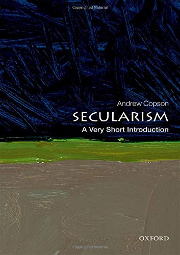 Book cover: "Secularism: A Very Short Introduction" with abstract art.