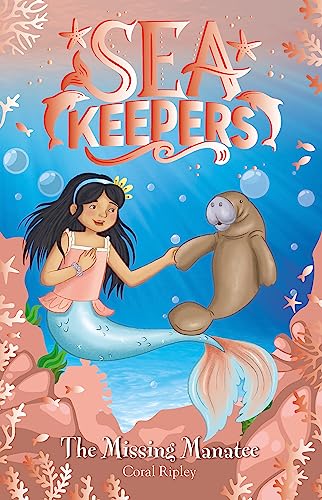 Book cover: mermaid and manatee underwater with bubbles and coral.