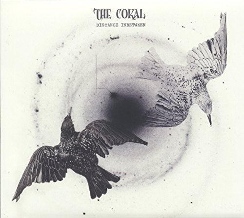 "Album cover featuring two birds in flight with dark, abstract background and 'The Coral' text."
