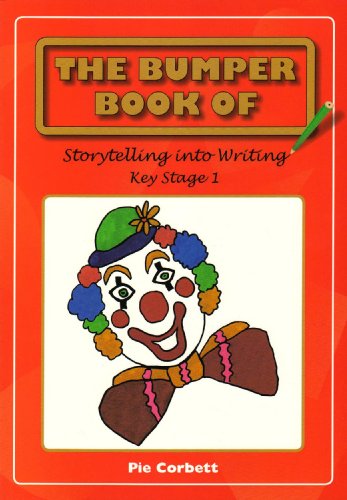 Book cover featuring a clown, title "The Bumper Book of Storytelling.