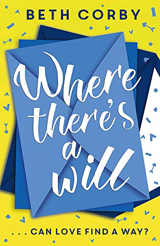 Book cover with blue envelopes and white script title, “Where there’s a will.”