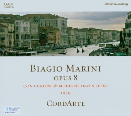 CD cover for Cordarte’s “MARINI:OPUS 8” featuring a Venetian canal scene.