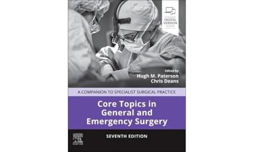 Book cover: surgical team, title “Core Topics in General and Emergency Surgery”.