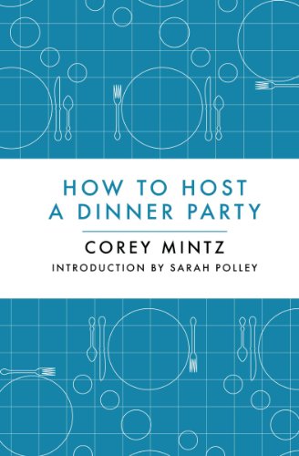 Book cover with cutlery illustrations and white text on blue background.