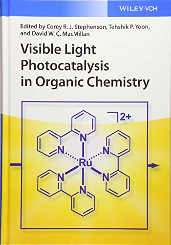 Book cover, likely blue, with text about photocatalysis and organic chemistry.