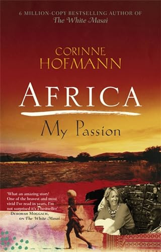 Book cover for Africa, My Passion by Corinne Hofmann featuring a sunset landscape scene.