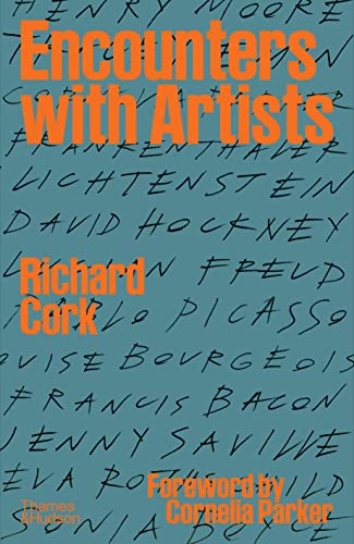Book cover: "Encounters with Artists" featuring names of prominent artists.