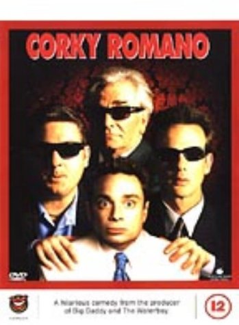 “Corky Romano” DVD cover featuring four men in sunglasses.