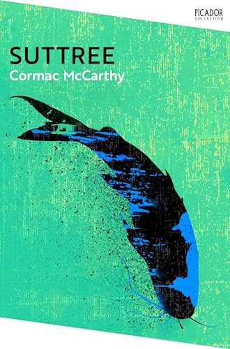 Book cover: "Suttree" by Cormac McCarthy, with a dark bird illustration.
