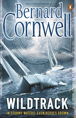 Book cover: "Wildtrack" by Bernard Cornwell, depicting stormy seas and sailboats.