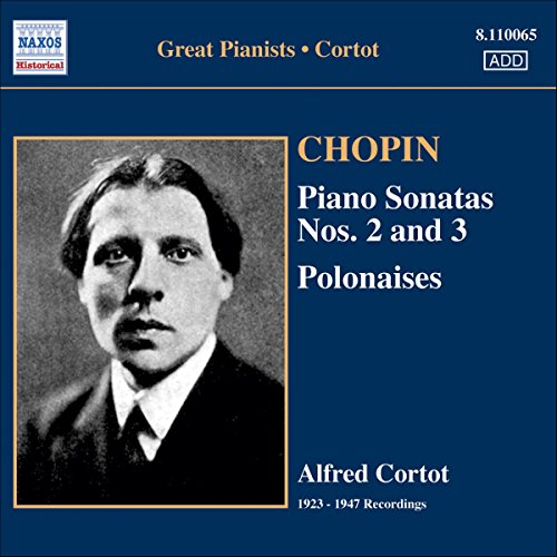 CD cover featuring a portrait of pianist Alfred Cortot and text "Chopin.