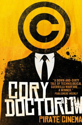 Book cover: silhouette with copyright symbol over face, title "Pirate Cinema".