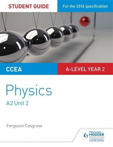 Physics student guide cover with Newton’s cradle and text details.