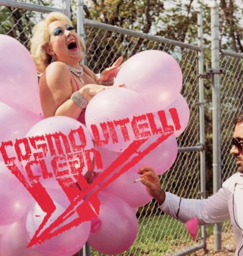 Album cover: Woman with balloons, text "Cosmo Vitelli Clean" visible.