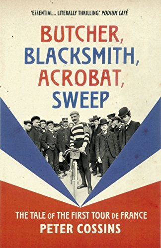 Book cover depicting cyclists and spectators from the first Tour de France.