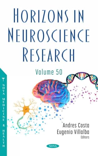 Book cover: “Horizons in Neuroscience Research, Volume 50” with brain illustration.