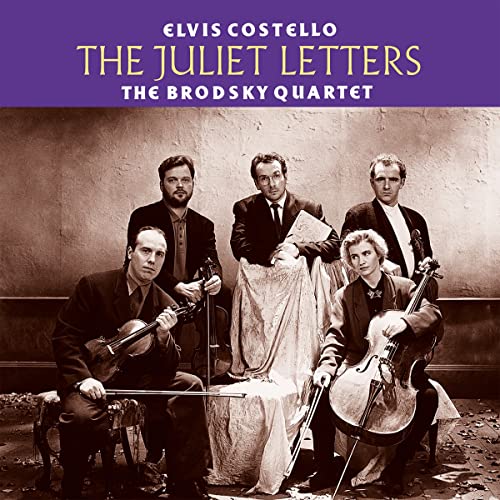 Album cover for “The Juliet Letters” featuring musicians in formal wear.