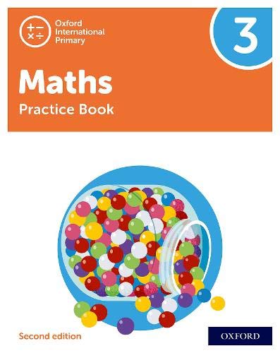 Orange maths practice book cover with colorful candies in a jar.
