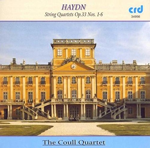 "CD cover featuring a large, yellow classical building with columns and a courtyard."