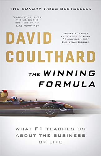 Book cover for The Winning Formula by David Coulthard featuring a blurred racing car.