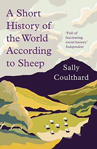 Book cover: illustrated green hills, sheep, and bold title text.