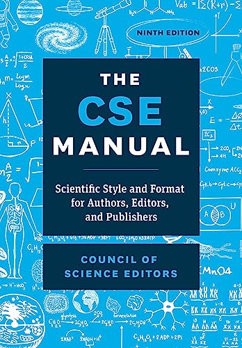 Dark blue book cover with white text: “The CSE Manual, Ninth Edition.”
