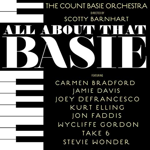 CD cover for "All About That Basie" by The Count Basie Orchestra.