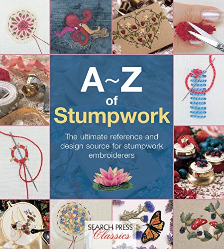 Book cover featuring colorful, raised embroidery examples and techniques.