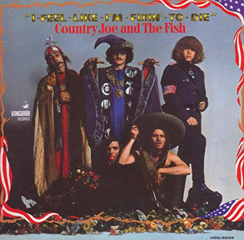 Album cover featuring five band members in eclectic costumes framed by American flag borders.