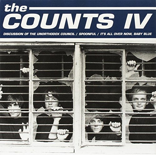 The Counts IV album cover featuring a band peering through window bars.