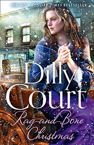 Book cover featuring a young woman in a blue dress standing in snowy scene.