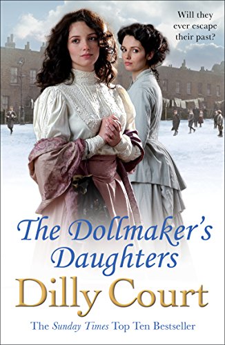 Book cover featuring two women in historical dress, titled "The Dollmaker's Daughters.