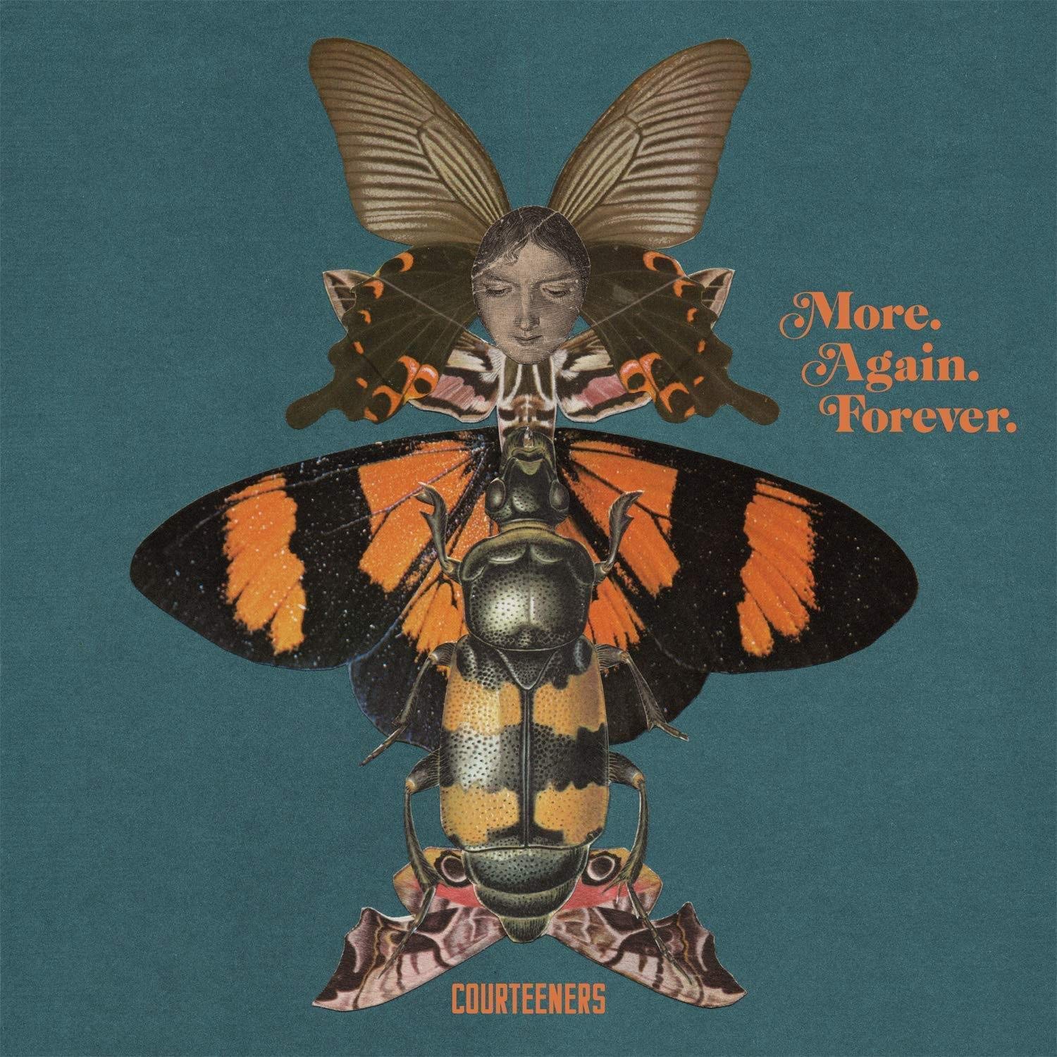 The image is a CD cover featuring a collage of insects and a woman's face.