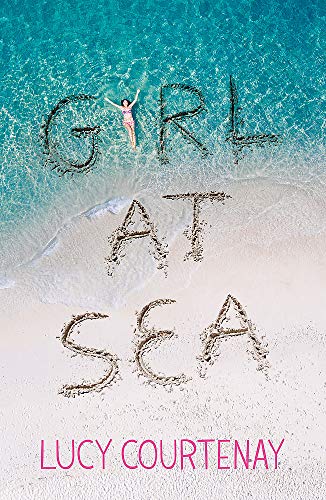 Book cover: aerial view of a woman floating in turquoise water.