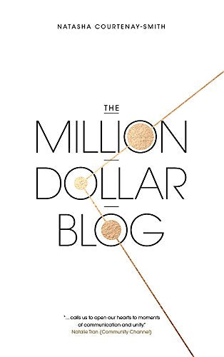 Book cover for "The Million Dollar Blog" with gold and black design.