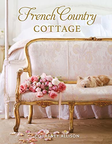 Book cover: ornate gold settee, flowers, and a small dog.