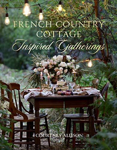 Book cover with a rustic outdoor table setting and floral centerpiece.