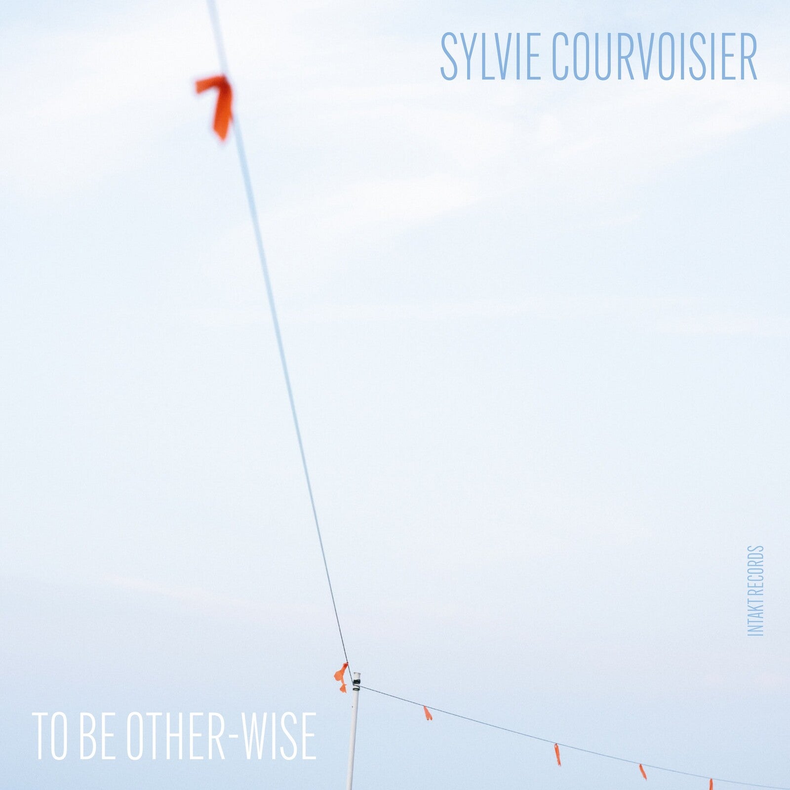 Album cover showing a thin wire with orange flags against a pale sky.