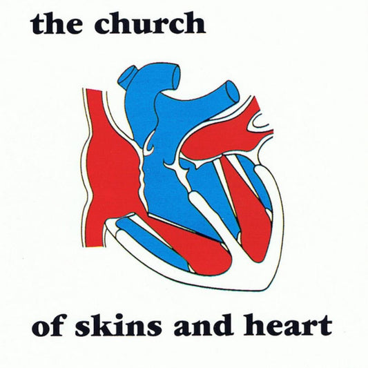 Album cover for The Church’s “Of Skins And Heart” featuring a stylized heart.
