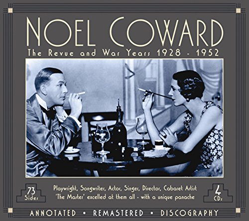 "Noel Coward CD box set cover featuring a black-and-white image of a man and woman."
