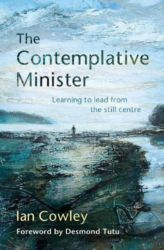 Book cover: "The Contemplative Minister" with a seascape background and lone figure.