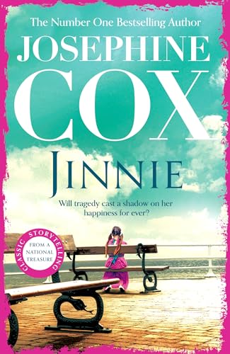 Book cover: “Jinnie” by Josephine Cox, featuring a girl on a pier.