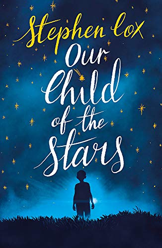 Book cover: child silhouetted against a starry night sky.