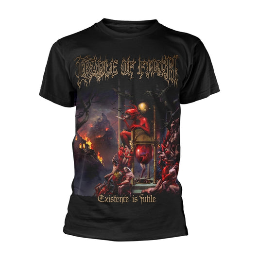 Black Cradle Of Filth t-shirt with detailed, gothic album artwork.