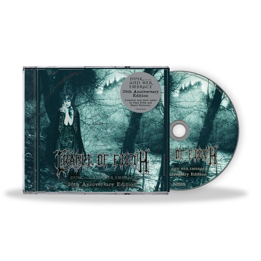 Cradle of Filth “Dusk… and Her Embrace” 30th Anniversary CD cover.