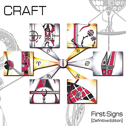 CD cover for Craft’s “First Signs - Definitive Edition” with abstract art.