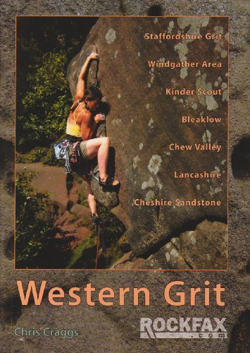 Book cover showing a climber on a rock face with the title Western Grit.